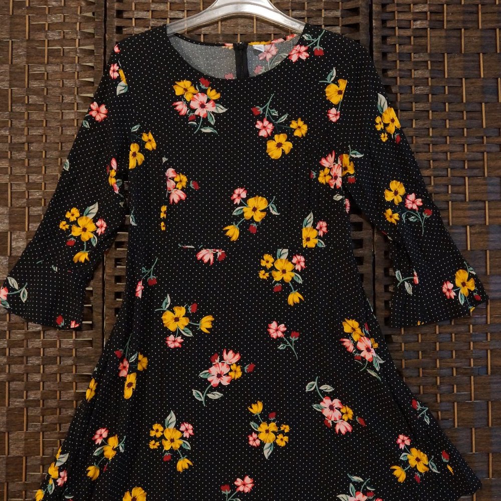 Cute polka dot and floral dress